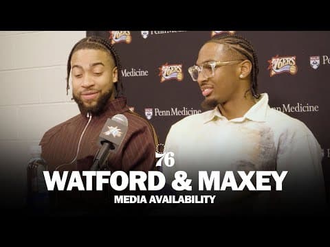 Philadelphia 76ers Postgame Media Availability 🎙️ | Trendon Watford and Tyrese Maxey | 11.08.25