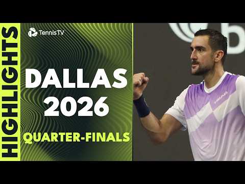 Fritz vs Korda; Shelton, Davidovich Fokina & Cilic Feature | Dallas 2026 Highlights Quarter-Finals