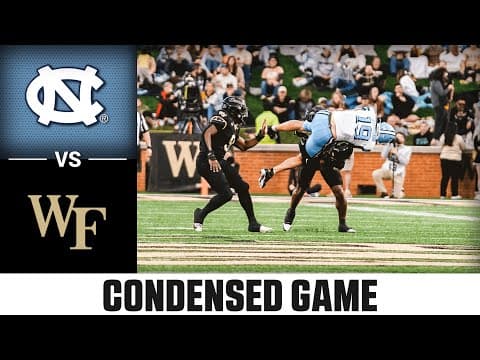 North Carolina vs. Wake Forest Condensed Game | 2025 ACC Football