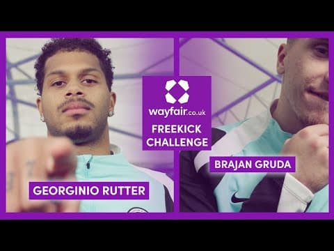 Gruda And Georginio Take On Wayfair Free-Kick Challenge!
