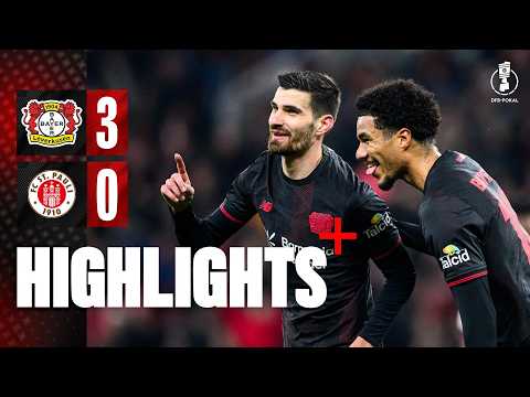 DFB Pokal-Highlights: Leverkusen beats St. Pauli 3-0 | Goals: Terrier, Schick, Hofmann