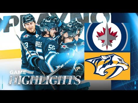 Winnipeg Jets vs. Nashville Predators - Game Highlights