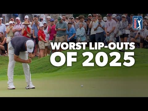Worst lip-outs of the year! | 2025 PGA TOUR
