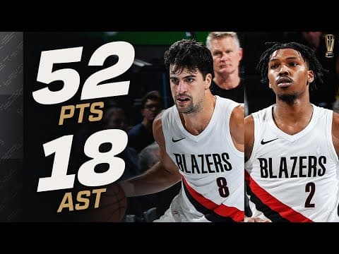 Deni Avdija (26 PTS & 13 AST) & Caleb Love (26 PTS) Were In SYNC vs Warriors | November 21, 2025