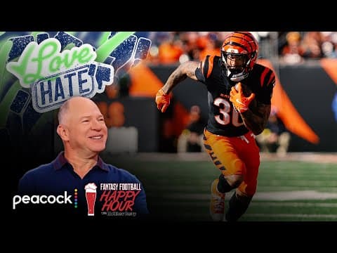 Chase Brown, RJ Harvey are top fantasy RBs in Week 18 | Fantasy Football Happy Hour | NFL on NBC