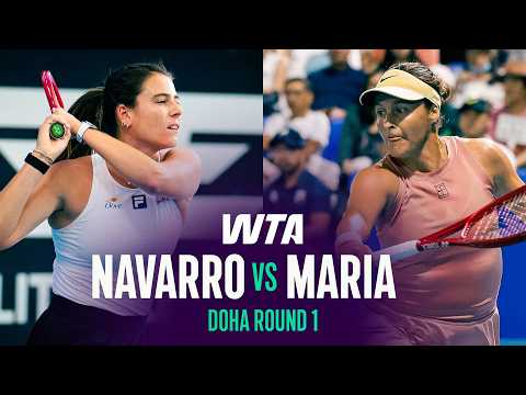 Emma Navarro vs. Tatjana Maria | 2026 Doha Round 1 | WTA Match Highlights