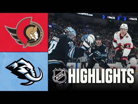 Senators vs. Mammoth | NHL Highlights | January 07, 2026