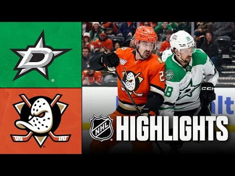 Stars vs. Ducks | NHL Highlights | January 13, 2026