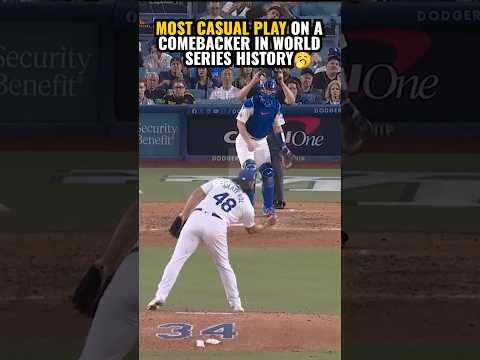 Brusdar Graterol made the most casual play on a comebacker in World Series history. 🥱