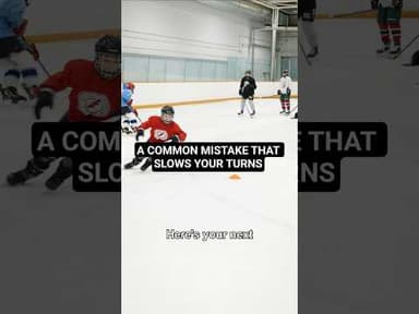 A COMMON MISTAKE THAT SLOWS YOUR TURNS #hockeycoaching #hockeytraining