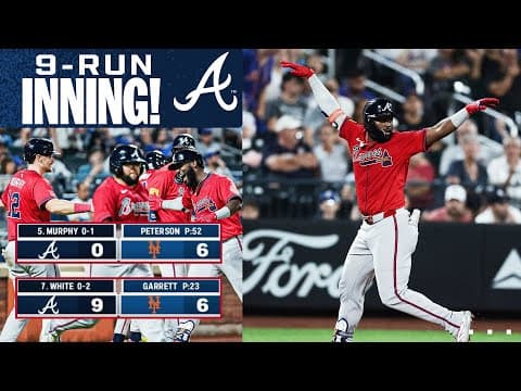 FULL 9-RUN INNING 🤯! MICHAEL HARRIS II'S GRAND SLAM IS THE BIG BLOW FOR THE BRAVES!
