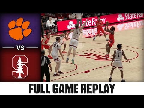 Clemson vs. Stanford Full Game Replay | 2025-26 ACC Men's Basketball