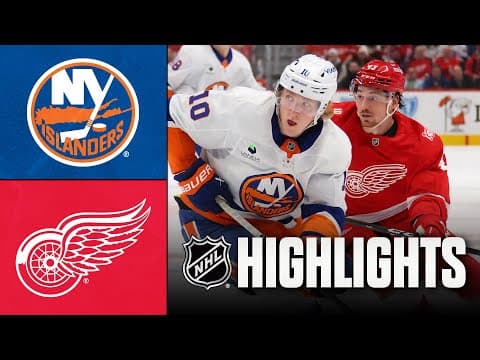 NHL Highlights | Islanders vs. Red Wings | November 20, 2025
