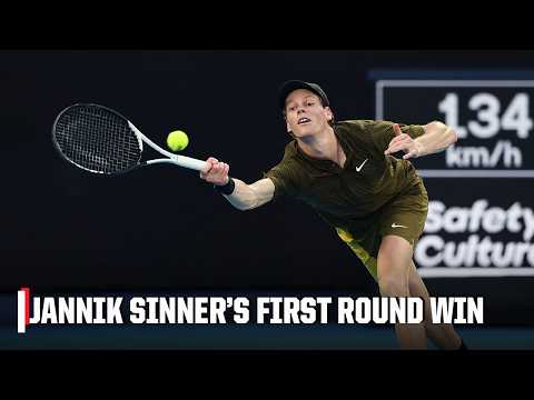 JANNIK SINNER CRUISES TO THE SECOND ROUND ➡️🍿 | 2026 Australian Open