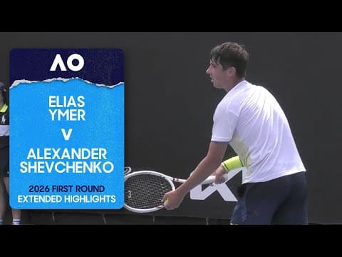 Elias Ymer v Alexander Shevchenko Extended Highlights | Australian Open 2026 First Round