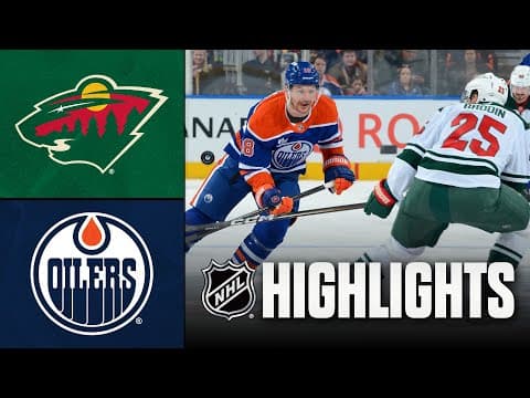 Wild vs. Oilers | NHL Highlights | December 02, 2025
