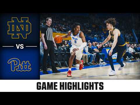 Notre Dame vs. Pitt Game Highlights | 2025-26 ACC Men's Basketball