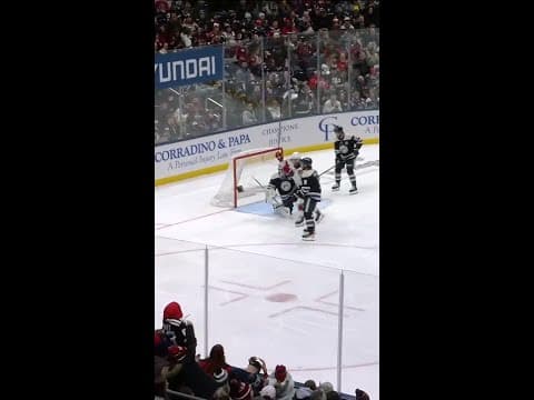 Luke Hughes with a Short Goal vs. Columbus Blue Jackets