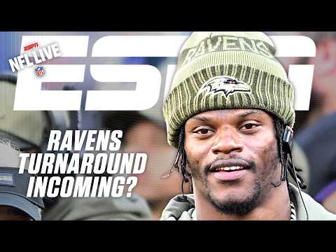 Ravens turnaround incoming?! 🔁 Lamar Jackson and Baltimore face the Vikings in Week 10 | NFL Live