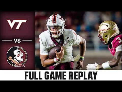Virginia Tech vs Florida State Full Game Replay | 2025 ACC Football