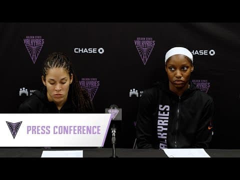 Kaila Charles and Veronica Burton On Valkyries Loss at Minnesota Lynx | September 12, 2025