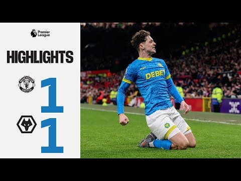 Krejci earns a point! | Manchester United 1-1 Wolves | Highlights