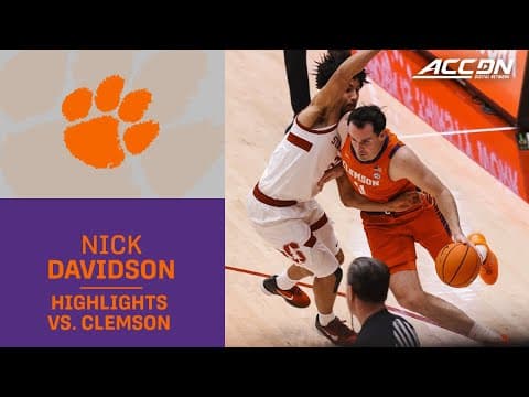 Clemson's Nick Davidson Highlights vs. Stanford
