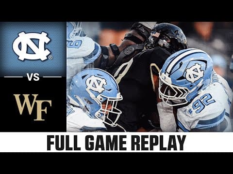 North Carolina vs. Wake Forest Full Game Replay | 2025 ACC Football