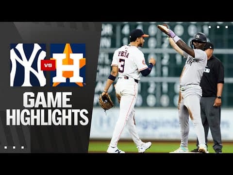 Yankees vs. Astros Game Highlights (9/2/25) | MLB Highlights
