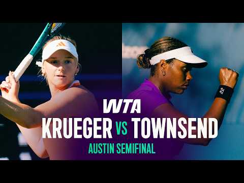 Ashlyn Krueger vs. Taylor Townsend | 2026 Austin Semifinals | WTA Match Highlights
