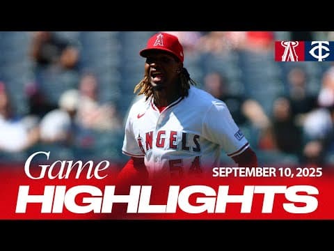 Twins vs. Angels Game Highlights (9/10/25) | MLB Highlights