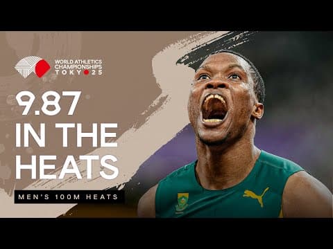Leotlela stuns in the 100m heats with 9.87 π₯ | World Athletics Championships 25