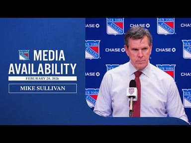NYR vs PIT: Mike Sullivan Postgame Media Availability | Feb. 28, 2026
