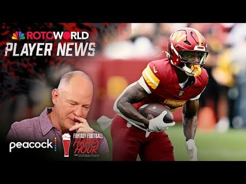 Commanders' Jacory Croskey-Merritt struggles in loss | Fantasy Football Happy Hour | NFL on NBC