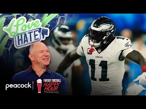 Week 15 Love/Hate: De’Von Achane, A.J. Brown, Justin Jefferson, and more | Happy Hour (FULL SHOW)