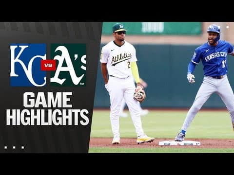 Royals vs. A's Game Highlights (9/28/25) | MLB Highlights
