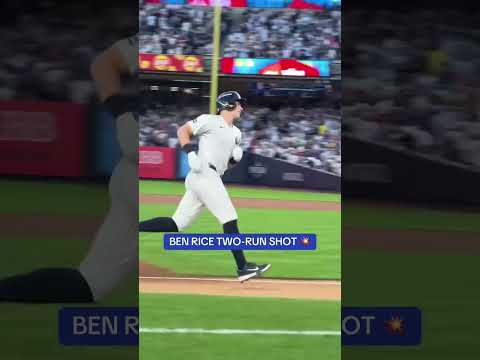 Ben Rice put the Yankees on the board first 🔥
