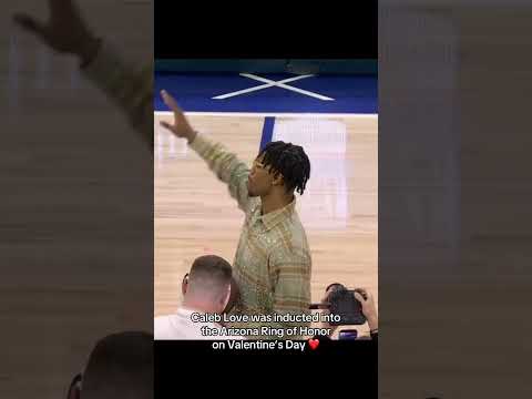 Fitting for Caleb Love at Arizona 👏