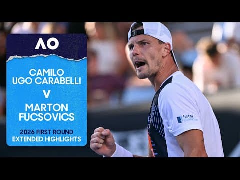 Camilo Ugo Carabelli v Marton Fucsovics Extended Highlights | Australian Open 2026 First Round