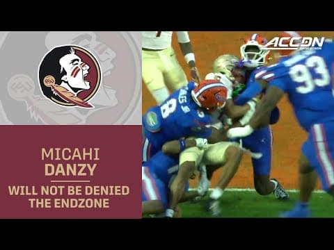 Florida State WR Micahi Danzy Drags a Pile of Gators to the Endzone