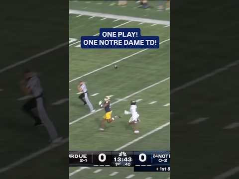 CJ Carr nails a deep pass on the FIRST play from scrimmage to Malachi Fields π―π₯