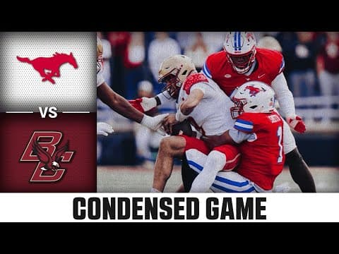 SMU vs Boston College Condensed Game | 2025 ACC Football