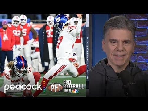 Younghoe Koo’s botched field goal headlines Giants’ rough night | Pro Football Talk | NFL on NBC