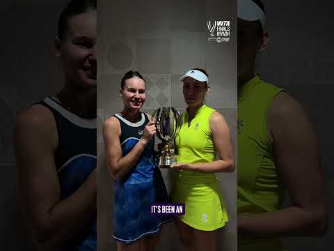Holding the year-end title together once again: Kudermetova & Mertens 🗣️#wta #tennis