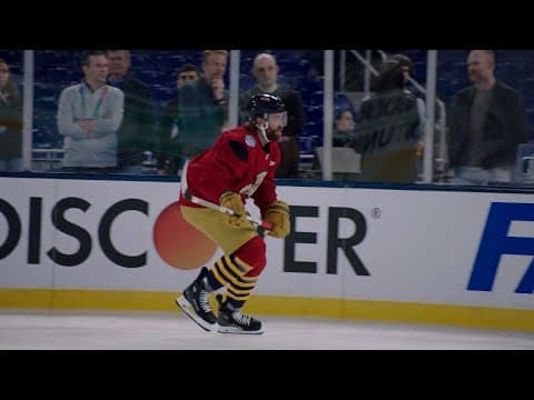 Aaron Ekblad MIC'D UP for Winter Classic practice 🎙️🌴