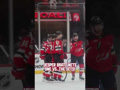 Bratter cashed in. #jesperbratt #brattman #njdevils #devilsvsjets #nhl