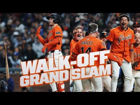 WALK-OFF GRAND SLAM for Patrick Bailey vs. the Dodgers in EXTRA INNINGS! ๐ค