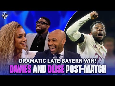Alphonso Davies & Michael Olise Banter With Henry and Richards After Dramatic UCL Win | UCL Today