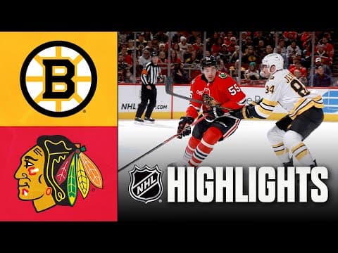 Bruins vs. Blackhawks | NHL Highlights | January 17, 2026