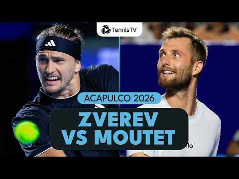 Alexander Zverev Opens In Acapulco Vs Corentin Moutet Acapulco 2026 Match Highlights